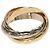 Anello Cartier Trinity in oro rosa bianco e giallo 18K - vista 3