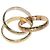 Anello Cartier Trinity in oro rosa bianco e giallo 18K - vista 5