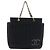 Borsa Tote in Jersey Nero con Catena Chanel