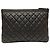 Borsa Clutch in Pelle Caviar Chanel Boy Nero - vista 2