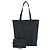 Céline Sac cabas vertical en toile Celine Noir