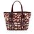 Burberry Nova Check Tasche mit Gemalten Herzen Braun Beige