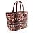 Burberry Nova Check Tasche mit Gemalten Herzen Braun Beige - Ansicht 2