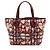 Burberry Nova Check Tasche mit Gemalten Herzen Braun Beige - Ansicht 3