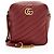 Bolso de hombro rectangular mini GG Marmont de cuero Matelassé Gucci Roja