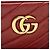 Bolso de hombro rectangular mini GG Marmont de cuero Matelassé Gucci Roja - vista 9