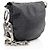 Borsa a Spalla Mini Crystal Knight in Camoscio Burberry Blu - vista 2
