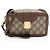 Borsa a tracolla Gucci GG Supreme Clasp Marrone Beige