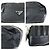 Clutch in pelle nylon Saffiano Tessuto di Prada Nero - vista 6