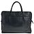 Borsa da lavoro in pelle nera Prada Nero - vista 2
