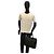 Borsa da lavoro in pelle nera Prada Nero - vista 6