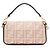Fendi FF Bestickte Canvas Baguette Schultertasche Schwarz - Ansicht 3