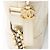 Chanel Gabrielle Piccola Hobo in Pelle di Vitello Invecchiata Bianco - vista 10