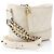 Chanel Gabrielle Piccola Hobo in Pelle di Vitello Invecchiata Bianco - vista 2