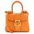 Borsa Delvaux Brillant Rodeo in vitello Arancione
