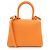 Borsa Delvaux Brillant Rodeo in vitello Arancione - vista 3