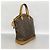 Borsa a mano verticale Lockit Monogram Louis Vuitton Marrone - vista 2