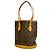 Borsa Tote Bucket PM Monogram Louis Vuitton Marrone