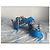 Sneakers Louis Vuitton blu decorate con strass Grigio Blu chiaro - vista 4