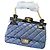 Bolso Chanel 2.55 con Solapa en Cuero Azul Marino