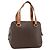 Céline Sac à main en toile Macadam CELINE en cuir PVC marron doré Auth ka3766