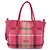 Autre Marque CB CHECK TASCHEN AUS CANVAS UND LEDER BLUE LABEL CRESTBRIDGE 2-WAY ROSA GOLD Auth 174708A Pink Golden - Ansicht 13