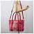Autre Marque CB CHECK TASCHEN AUS CANVAS UND LEDER BLUE LABEL CRESTBRIDGE 2-WAY ROSA GOLD Auth 174708A Pink Golden - Ansicht 26