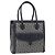 Borsa tote in tela Trotter Christian Dior blu navy e oro Auth ka3763 D'oro
