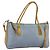PRADA Handtasche Nylon 2-Wege Hellblau Silber Auth INZ088
