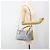 PRADA Handtasche Nylon 2-Wege Hellblau Silber Auth INZ088 - Ansicht 26