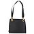Borsa Tote Gancini in pelle nera e oro Salvatore Ferragamo Auth YKZ727 - vista 13