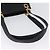 Borsa Tote Gancini in pelle nera e oro Salvatore Ferragamo Auth YKZ727 - vista 7