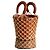Borsa a secchiello Staud Moreau Macramè in pelle marrone
