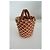 Borsa a secchiello Staud Moreau Macramè in pelle marrone - vista 4