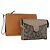 Borsa a mano in pelle Burberrys Saint Laurent 2 pezzi marrone beige Auth 166798