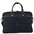 Borsa da lavoro Burberry Black Label 2 vie Nero Argento Auth mr2251 - vista 2