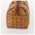 Borsa Boston Vicetos Logogram MCM in pelle PVC marrone e oro Auth mr2119 D'oro - vista 3