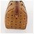 Borsa Boston Vicetos Logogram MCM in pelle PVC marrone e oro Auth mr2119 D'oro - vista 4