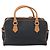 SAINT LAURENT Borsa a Mano PVC Tela Nera Oro Auth fm5269 Nero D'oro - vista 2