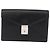 LOEWE Borsa Clutch Anagram in Pelle Nera Argento Auth BA11869 Nero - vista 13