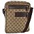 Borsa a Spalla GG Supreme Gucci Beige Argento 92551 Auth INZ071