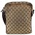 Borsa a Spalla GG Supreme Gucci Beige Argento 92551 Auth INZ071 - vista 2
