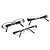 Gafas CHANEL plástico metal 3 Set Gris Negro CC Auth bs34338 Castaño