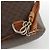 Céline Borsa a spalla in tela Macadam CELINE in pelle PVC marrone e oro Auth BAZ797 D'oro - vista 10