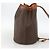 Céline Borsa a spalla in tela Macadam CELINE in pelle PVC marrone e oro Auth BAZ797 D'oro - vista 4