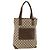GUCCI GG Canvas Tote Bag Beige Silber 28892 Auth AMZ559