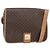 Céline Sac à épaule en toile Macadam CELINE en cuir PVC marron doré Auth ARZ857