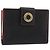 CÉLINE Circle Kompaktgeldbörse aus Leder Schwarz Gold Auth YKZ1057A Golden