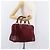 LOEWE Borsa a Mano Anagram in Pelle Scamosciata Bordeaux Oro Auth bs34369 D'oro Bordò - vista 19