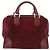 LOEWE Borsa a Mano Anagram in Pelle Scamosciata Bordeaux Oro Auth bs34369 D'oro Bordò - vista 2
